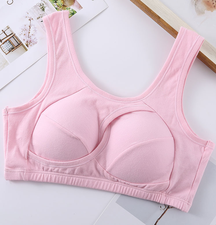 Plus Size Women Bra Ladies Cotton Quake-Proof Underwear Sleep Tops No Buckles Non Wire Lingerie With Removable Padded - Image 20