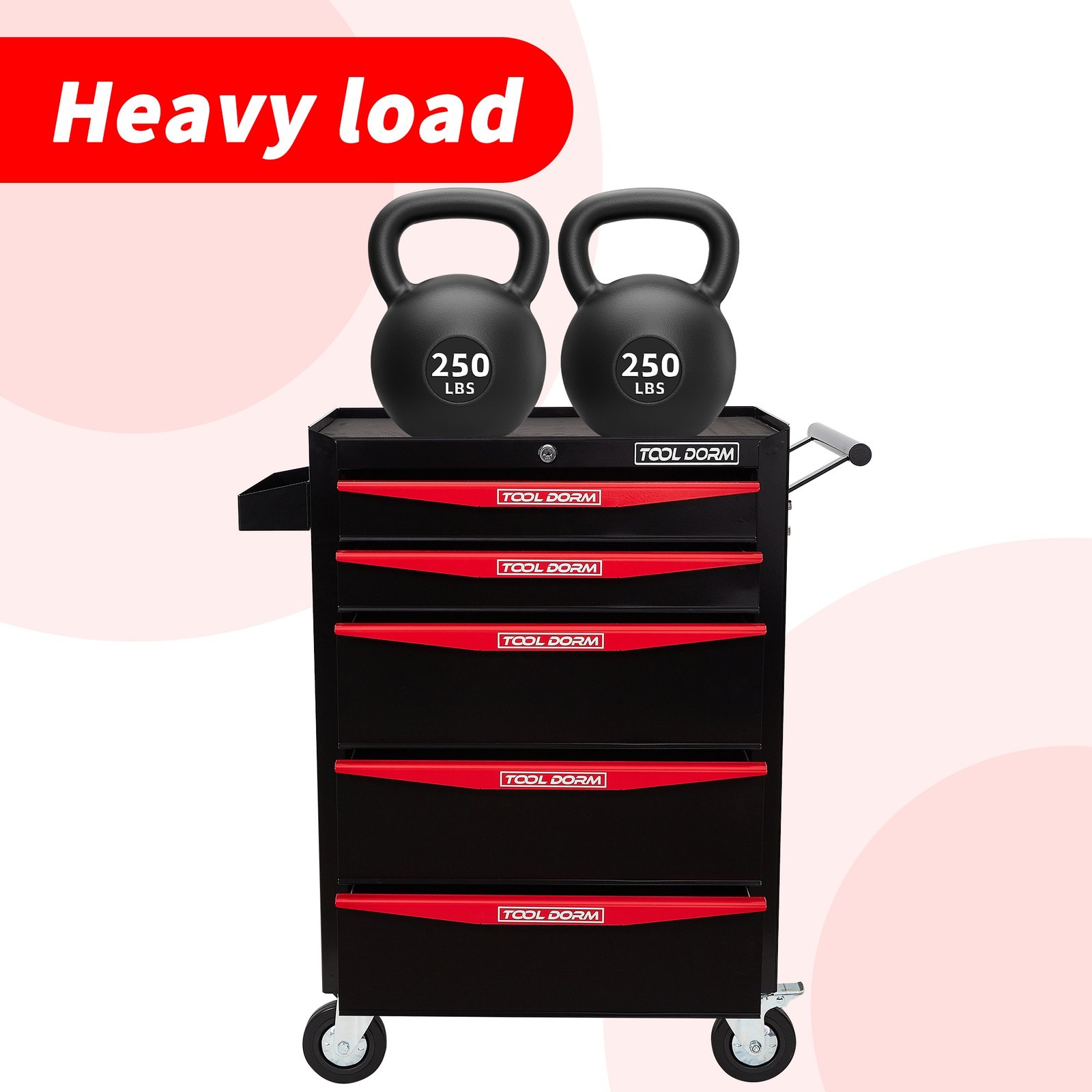 Tool Cabinet 21inch With Wheel And Drawers - Image 9
