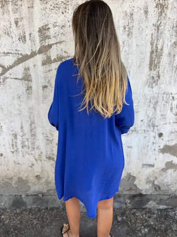 2pcs Loose Long-sleeved Shirt Suit With Lapel Button Tops And Elasticated Shorts Fashion Casual Clothing For Women - Image 11