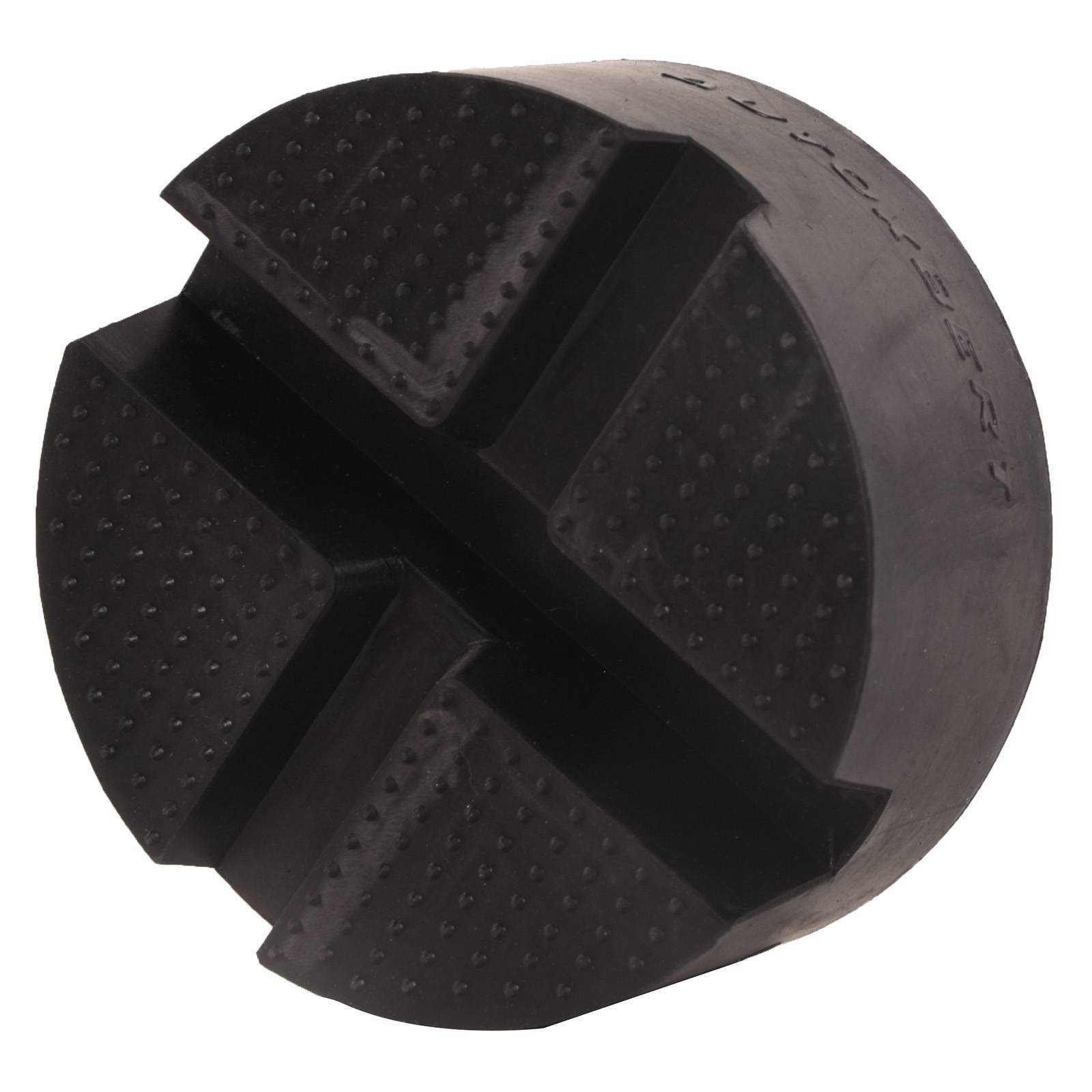 2PCS Universal Car Rubber Cross Slotted Jack Pad Adapter Guard Rail Floor - Image 3