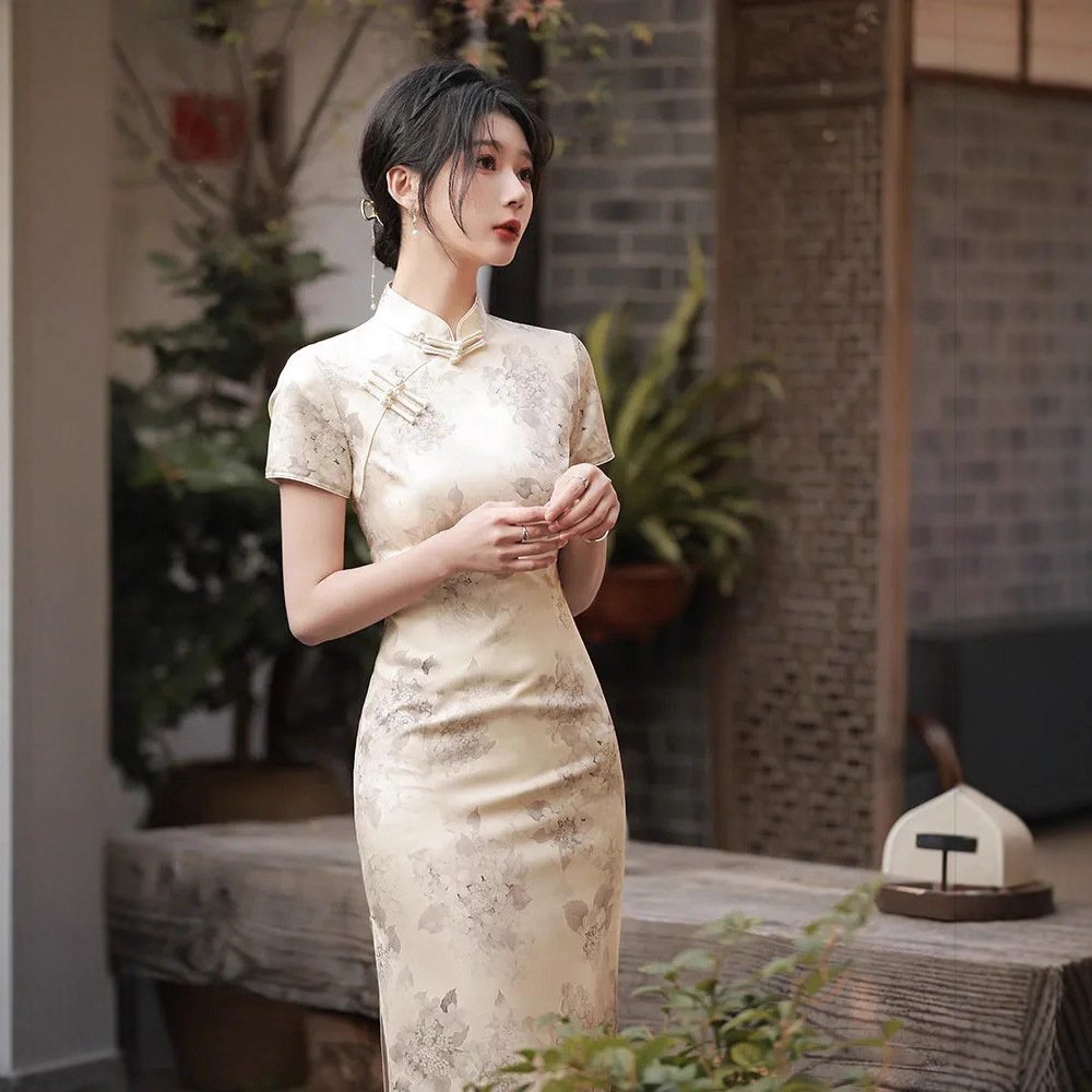 French-style Cheongsam Vintage Chinese-style Dress - Image 4