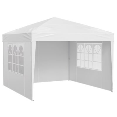 Pop Up Canopy 10 X 10 FT Pop Up Gazebo Tent With 3 Sidewalls & 2 Windows