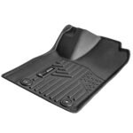 Automotive Floor Mats, Fits For Dodge Durango / Jeep Grand Cherokee 2016-2024 / 2016-2021, 3 Pcs Front And 2nd Row Liners, All Weather Custom Fit TPE Vehicle Floor Mats, Easy To Clean, Black
