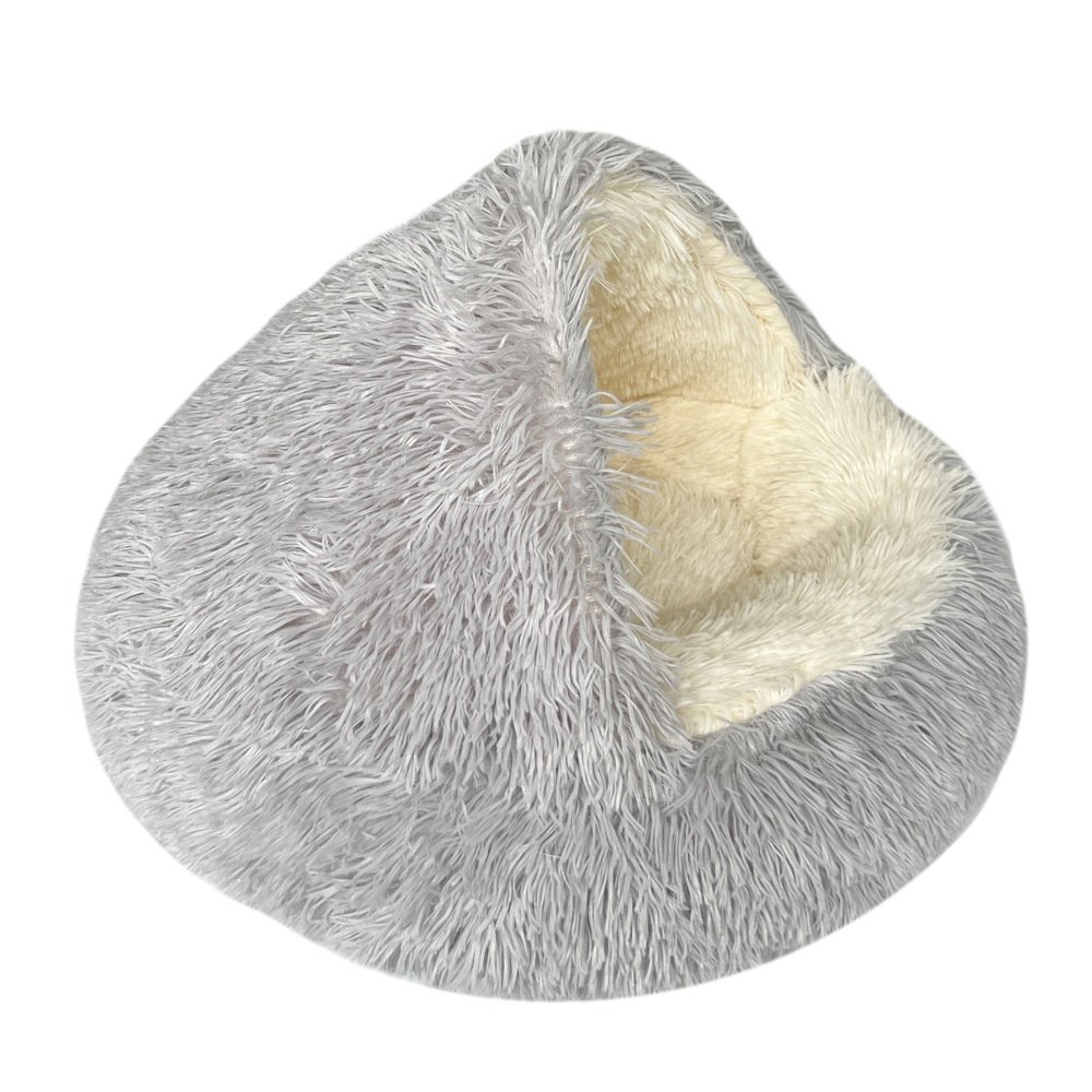Pet Cat Bed Semi Enclosed Dog House - Image 11