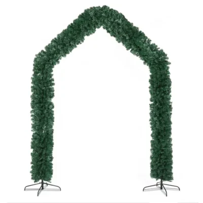 240X40X260cm 1650 Branches PVC Christmas Arch Holiday Arch Decoration Green