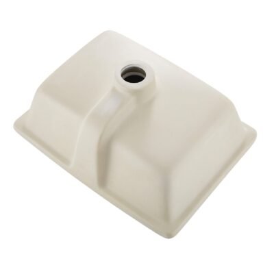 Undermount Bathroom Sink, 15.75 X 12.01 Inch Rectangular White Ceramic Vessel Sink With Overflow Hole, Under Counter Drop In Modern Lavatory Vanity Bath Wash Bowl Basin, Rectangle Small Space