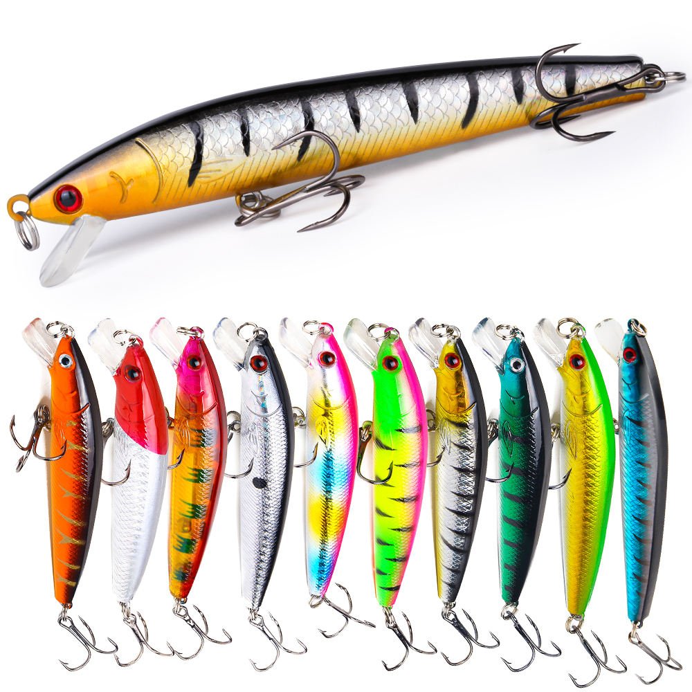 22-piece Set Hard Lure Soft Frog Popper Minnow Pencil VIB Luminous Bait Set Durable Hooks Realistic Action Ideal - Image 4