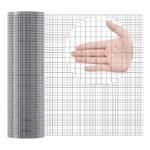 Hardware Cloth, 1'2 Inch 24in X 50 Ft 19 Gauge, Hot Dipped Galvanized Wire Mesh Roll, Chicken Wire Fencing, Wire Mesh For Rabbit Cages, Garden, Small Rodents