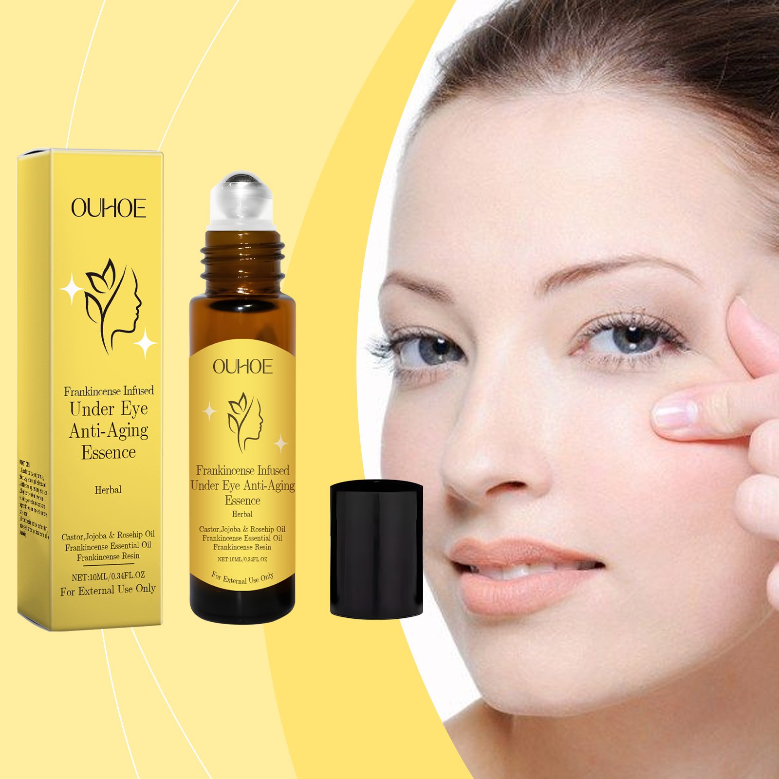 OUHOE Eye Essence Firming Eye Essence Moisturizing And Moisturizing Daily Massage Treatment For The Skin Around The Eyes - Image 2