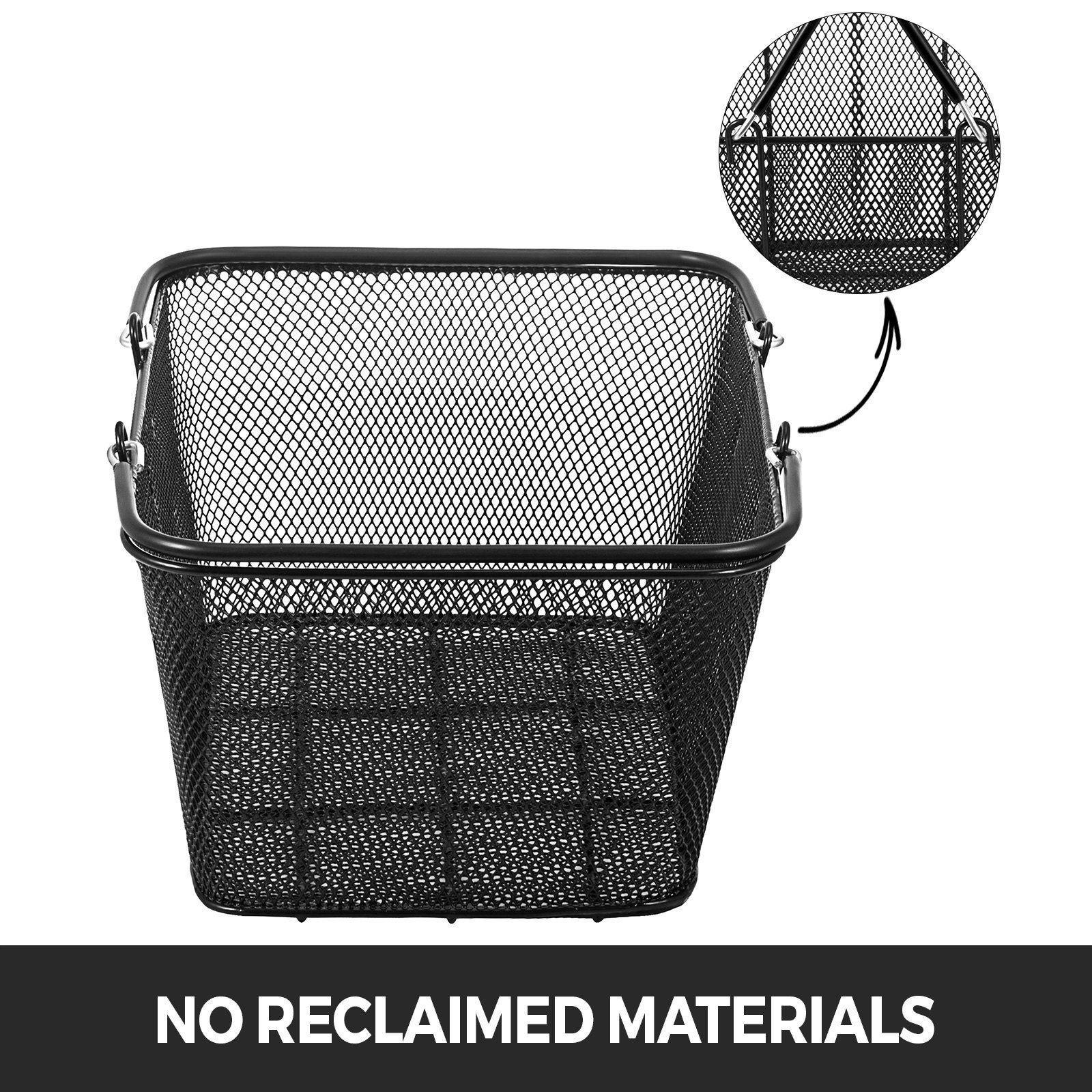 Shopping Baskets With Handles, 12PCS, Black Metal Shopping Basket, Portable Wire Shopping Basket, Black Wire Mesh Shopping Basket Set For Supermarkets, Retail Stores, Grocery Shopping, Black - Image 2
