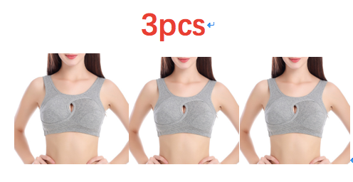 Plus Size Women Bra Ladies Cotton Quake-Proof Underwear Sleep Tops No Buckles Non Wire Lingerie With Removable Padded - Image 17