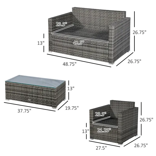 Rattan Sofa - Not Supported Non-defective Remorse Returns - Image 3