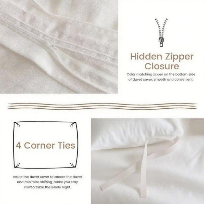 Serta Simply Clean Pleated Duvet Cover - Image 3