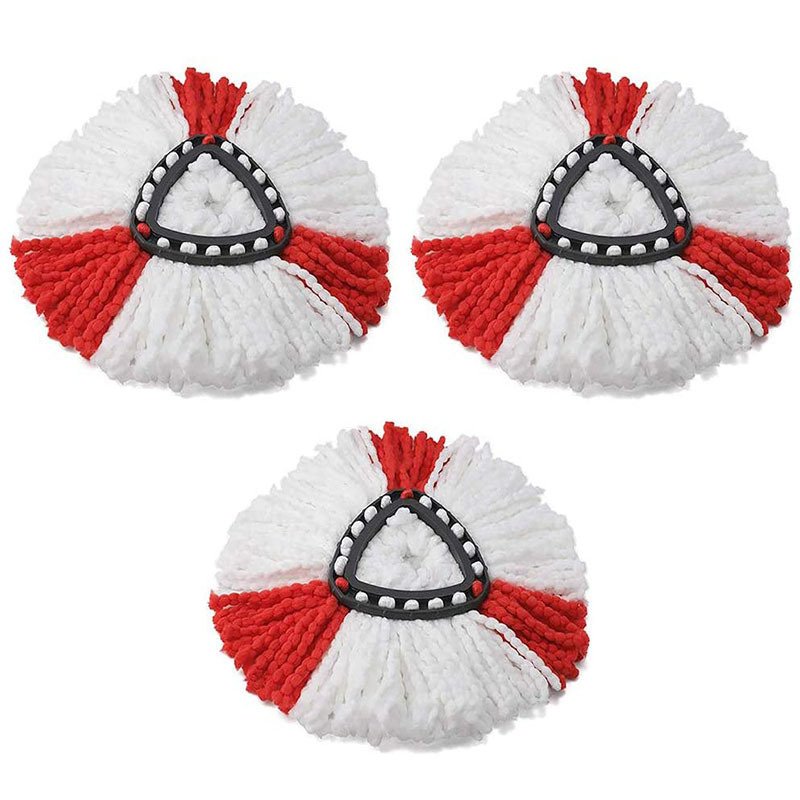 Triangle Plate Revolving Mop Head Fiber Replacement Cotton Waste - Image 4