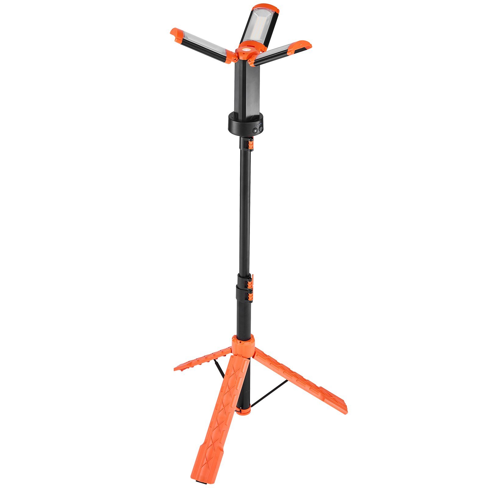 LED Work Light With Stand, 13.2Ah, Rechargeable Cordless Camping Light, With 3 Lamp Heads, Detachable Tripod Stand, 2200 Lumens 3000K-6500K Dimmable, Portable Construction Lighting For Job Site