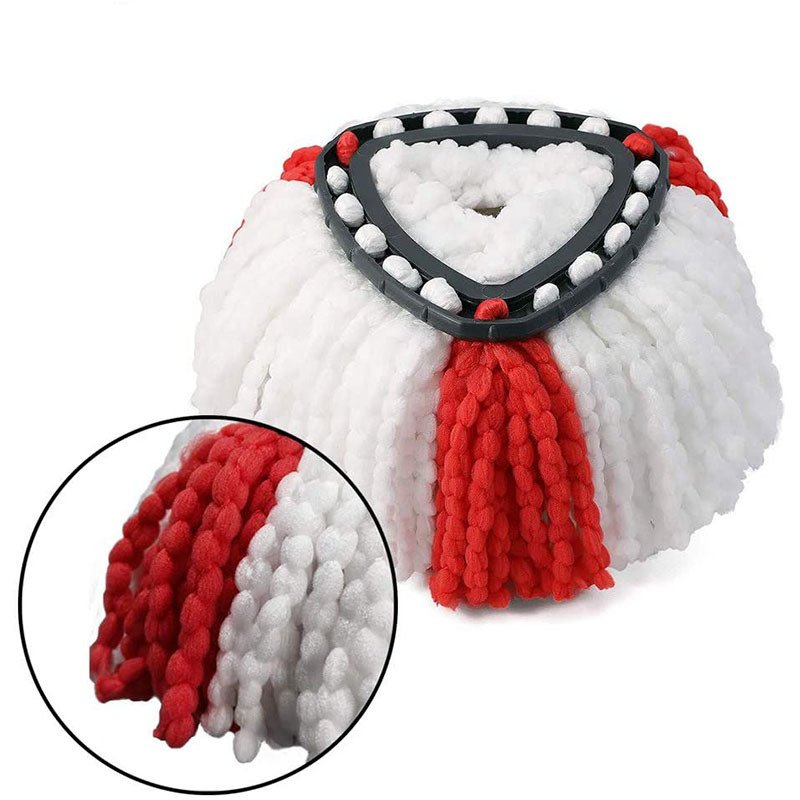 Triangle Plate Revolving Mop Head Fiber Replacement Cotton Waste - Image 12