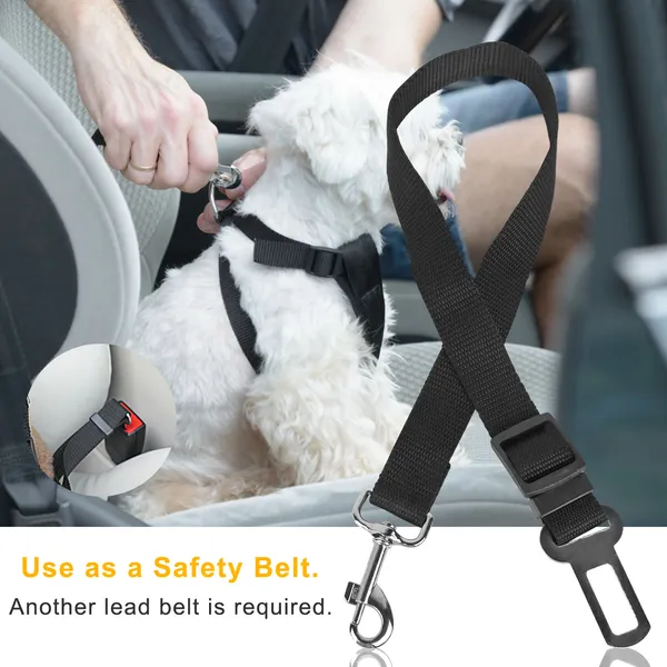 2Pcs Pet Dog Seat Belt Leash Adjustable Pet Dog Cat Safety Leads Harness - Image 5