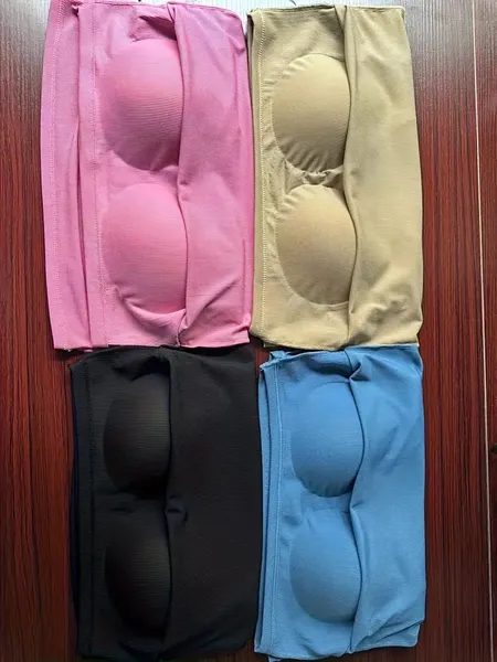 Ladies' Vest With Threaded Wide Shoulders, Comfortable And Seamless, With Built-in Chest Pads, Suitable For Wearing As An Inner Layer Or Outer Layer, And A Beautiful Back Design, - Image 3