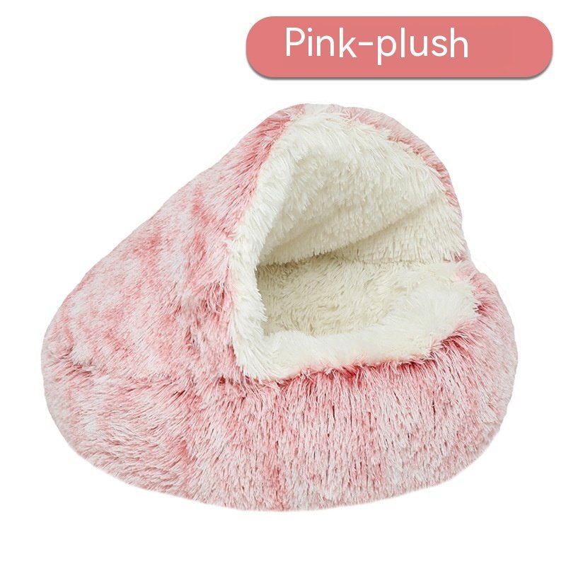 Pet Cat Bed Semi Enclosed Dog House - Image 7