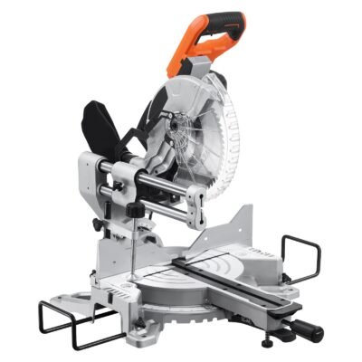 Sliding Compound Miter Saw 10-In Blade 15 Amp Motor Corded Double Bevel 60-Tooth