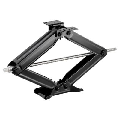 9000 Lbs RV Scissor Jacks, 4-23.4 In RV Stabilizer Leveling Scissor Jacks, Set Of 2, Heavy Duty Stabilizer Jack With Crank Handle, Socket And Bubble Levels, Not Easily Bent Or Deformed