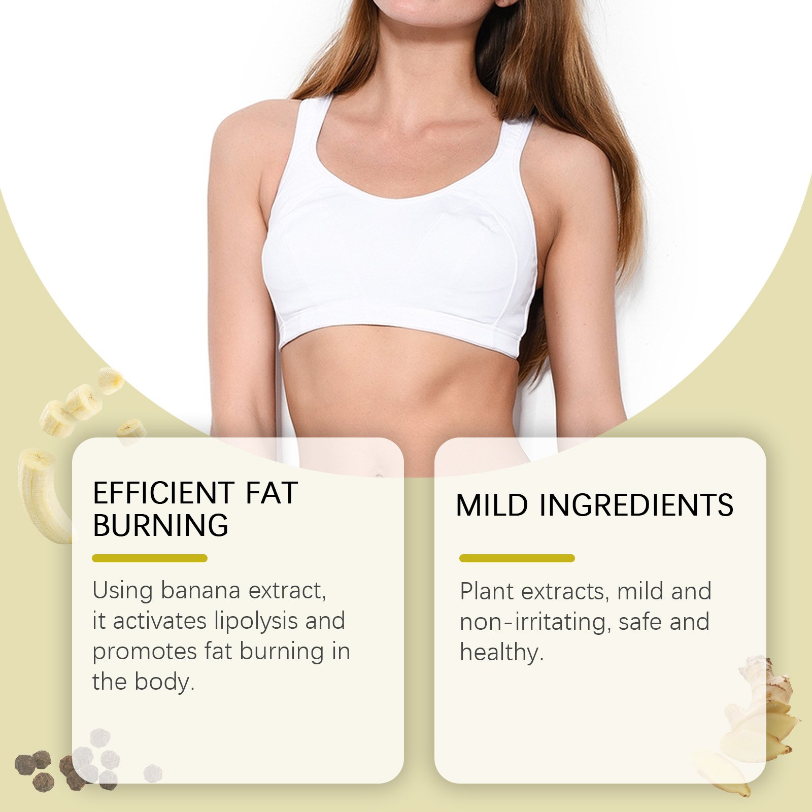 West&Month Banana Body Essential Oil Nourishes Waist Arm Light Skin Show Figure Massage Treatment - Image 3