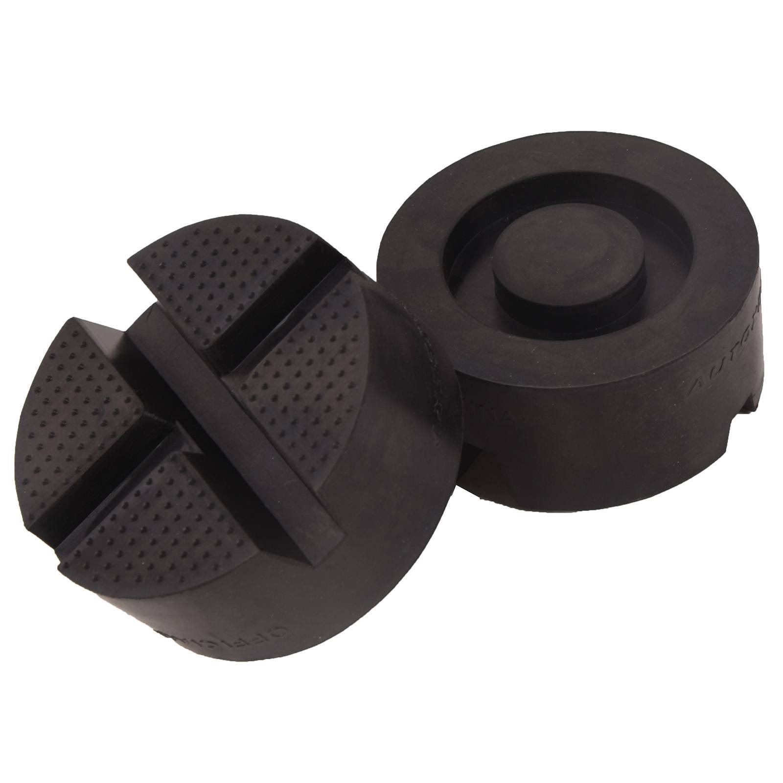 2PCS Universal Car Rubber Cross Slotted Jack Pad Adapter Guard Rail Floor - Image 8
