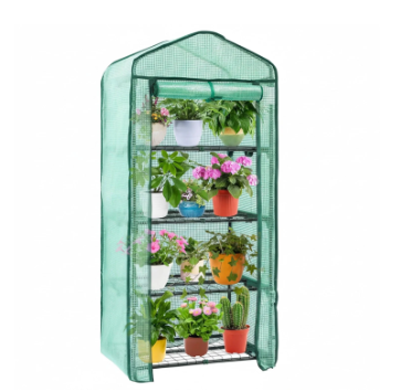 Outdoor And Indoor Small Greenhouses, Portable Greenhouses, Multi-layer Plant-growing Racks With Polyethylene Covers