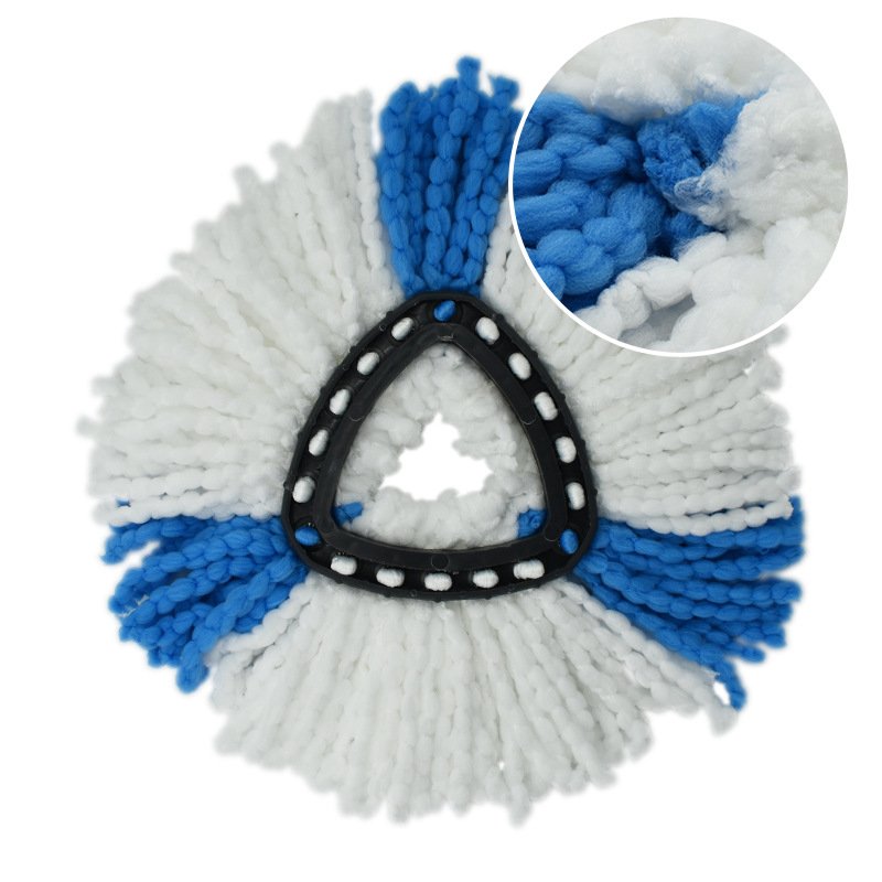 Triangle Plate Revolving Mop Head Fiber Replacement Cotton Waste - Image 19