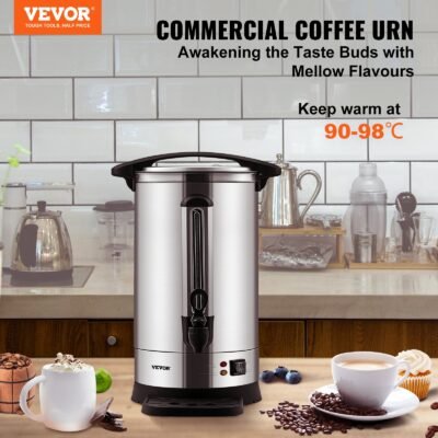 Commercial Coffee Urn 65 Cup Stainless Steel Coffee Dispenser Fast Brew