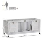 Rabbit Hutch with Wheels