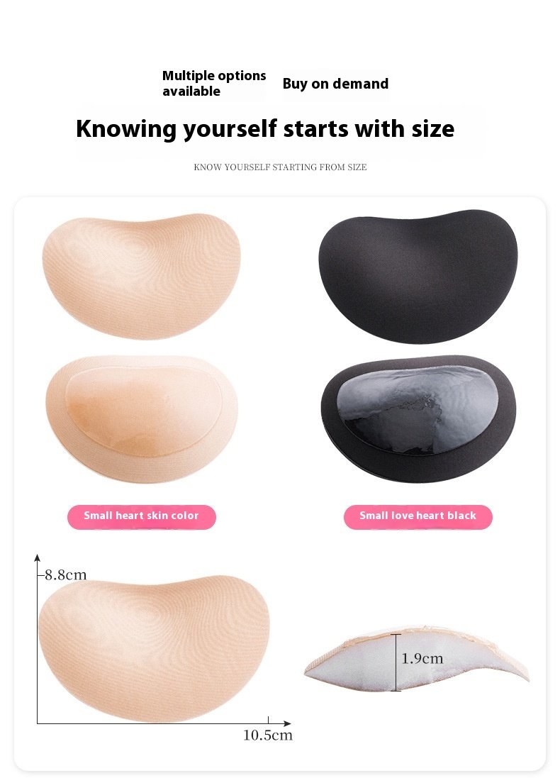 Sports Underwear Fixed Chest Pad Anti-expansion Non-trace Invisible Sponge Padded Chest Pad - Image 2