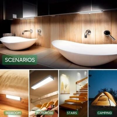 Bedside Atmosphere LED Night Light There Is Only One Size Available, Sold In Single Or Double Packs. The Light Itself Does Not Include A Battery, It Requires Two AAA Batteries.