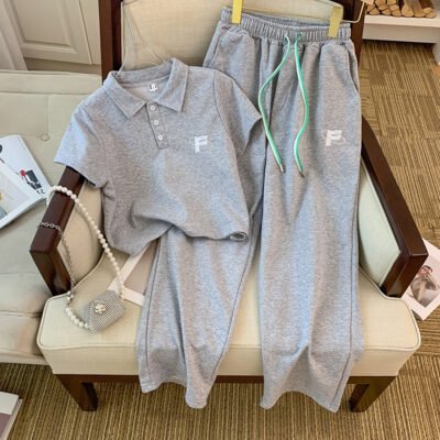Summer Sportswear Set Fashionable Chanel-style Perfect For Petite Figures