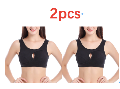 Plus Size Women Bra Ladies Cotton Quake-Proof Underwear Sleep Tops No Buckles Non Wire Lingerie With Removable Padded - Image 13