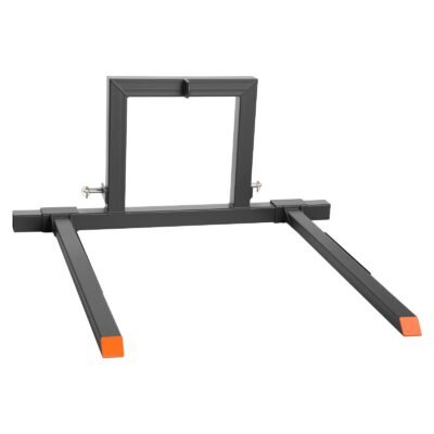 3 Point Hitch Pallet Forks, 1500 Lbs Clamp On Pallet Forks, 50-Inch Total Length Heavy-Duty Tractor Fork With 28.9-46 Inch Adjustable Fork Width, Quick Hitch Attachments For Category 1 Tractors