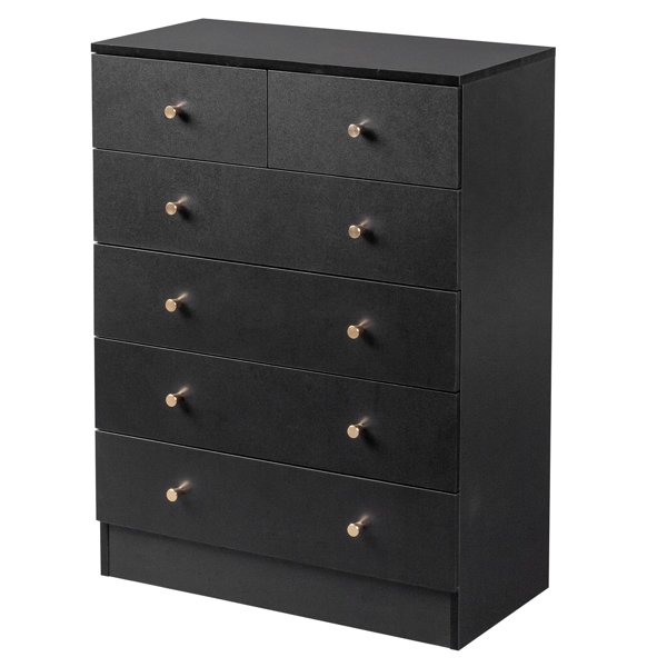 5-layer 6-drawer Filing Cabinet Storage Cabinet Storage Unit - Black