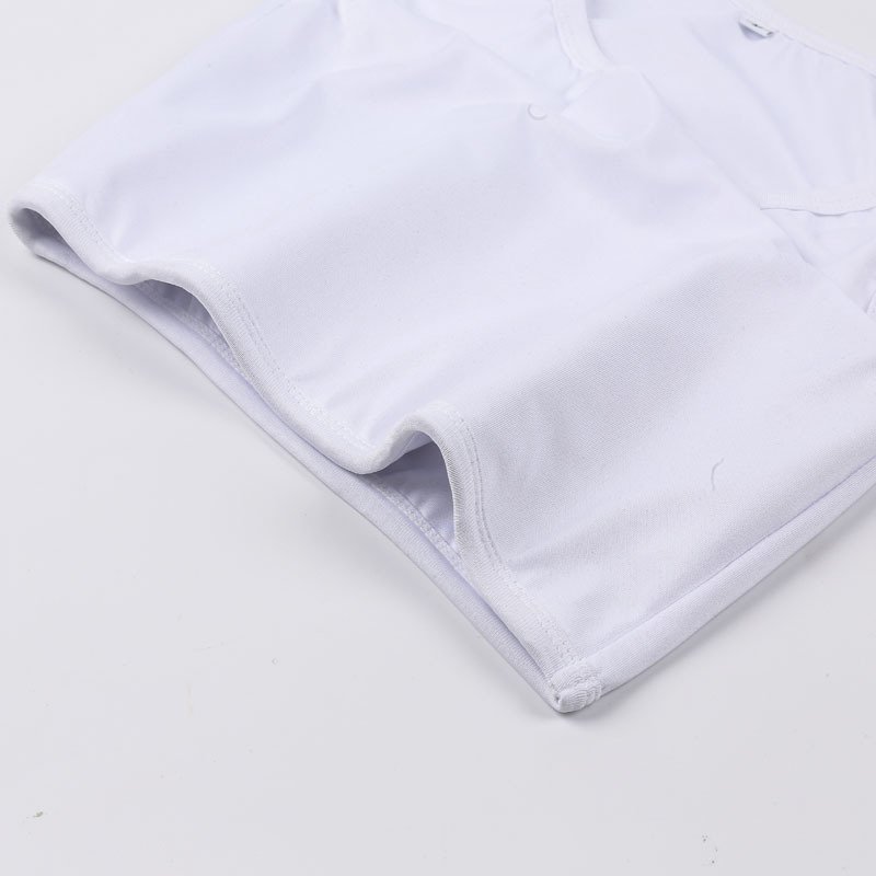 Chest Cover Short Front Bandage Pullover - Image 6