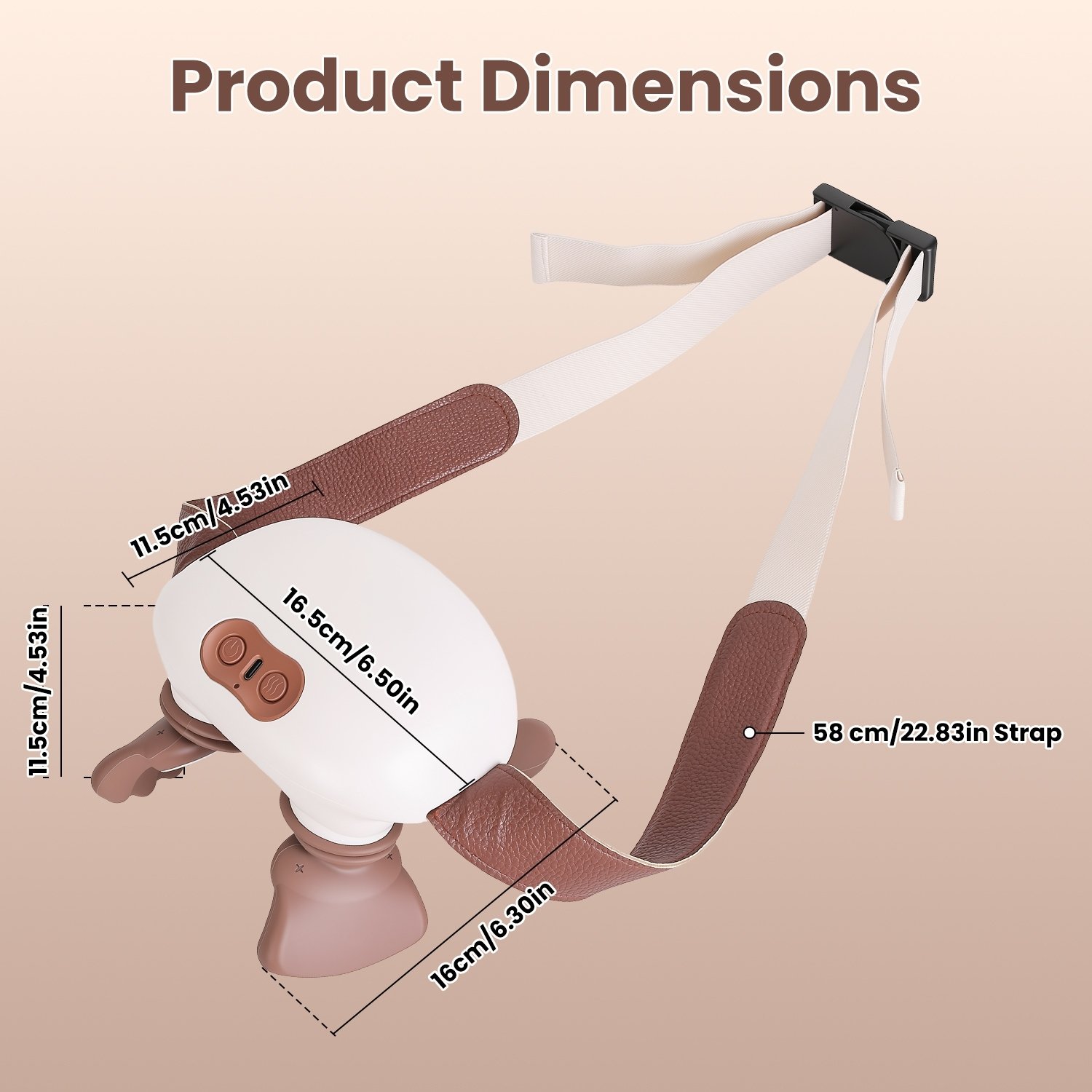 Cordless Shiatsu Neck Massager With Heat, 4 Silicone Massage Nodes, 3 Intensity Levels & 2 Heat Settings, 2000mAh Rechargeable With 10 Mins Timer, Deep Tissue Massager For Neck Shoulder Back Leg - Image 5