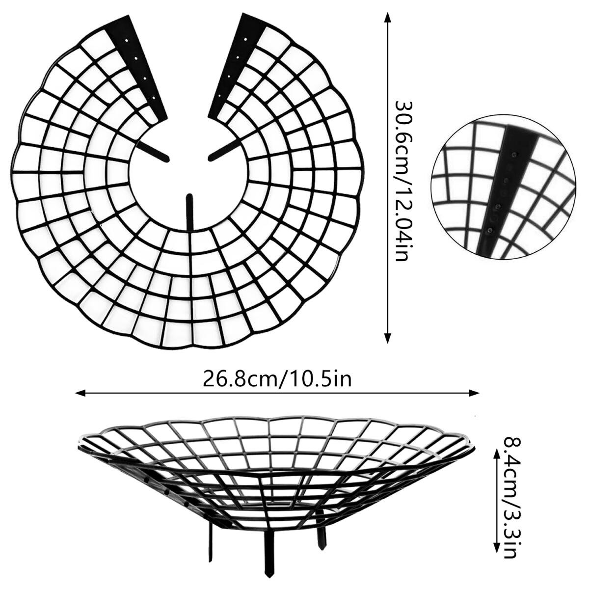 6Pcs Black Strawberry Planting Racks With 3 Fixed Support Legs For Garden Plant Care - Image 2
