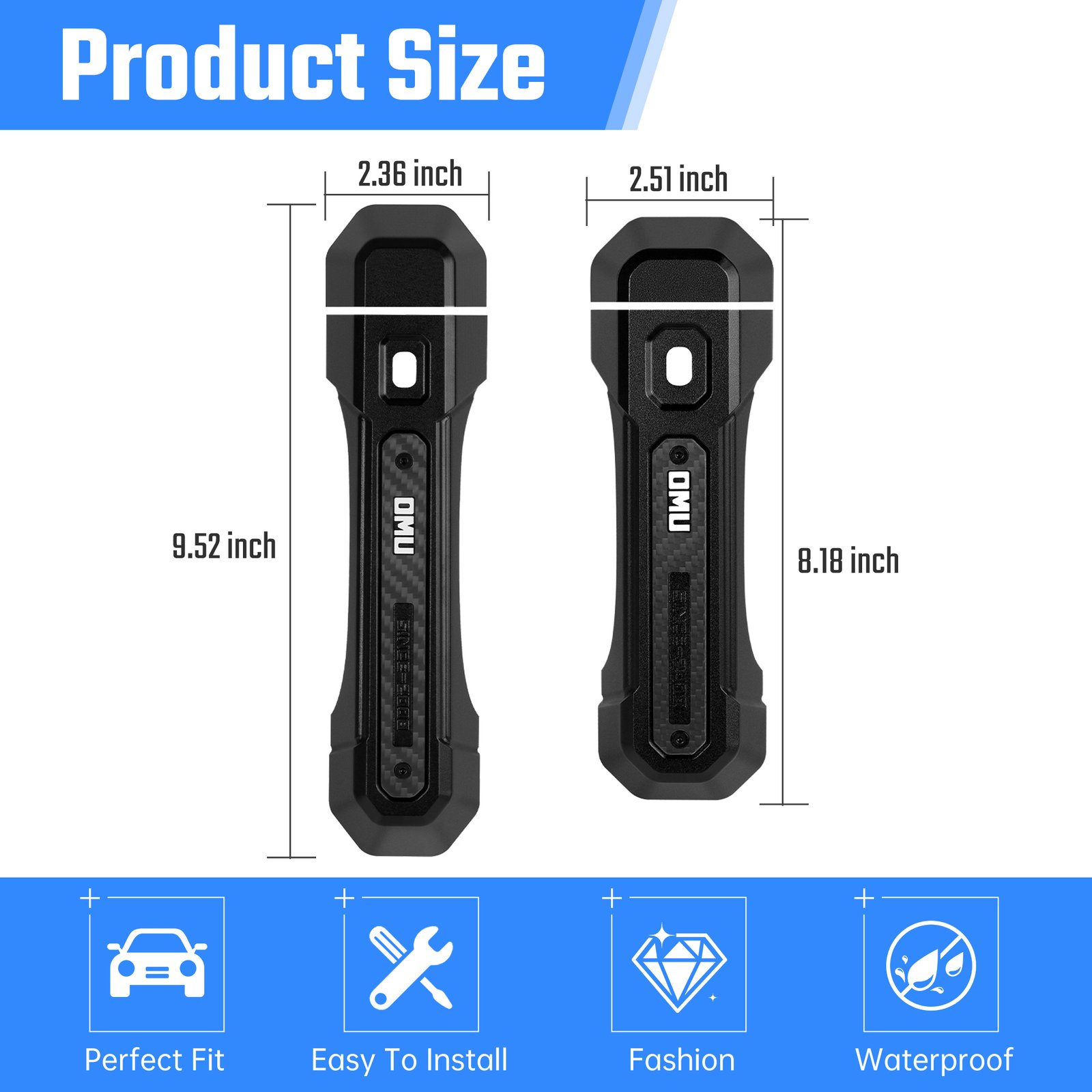 Door Handle Cover For Wrangler JL 2018 4 Doors 5 Pcs - Image 5