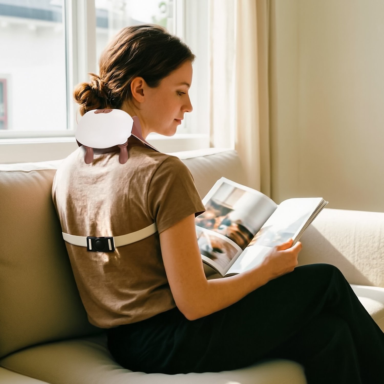 Cordless Shiatsu Neck Massager With Heat, 4 Silicone Massage Nodes, 3 Intensity Levels & 2 Heat Settings, 2000mAh Rechargeable With 10 Mins Timer, Deep Tissue Massager For Neck Shoulder Back Leg - Image 2