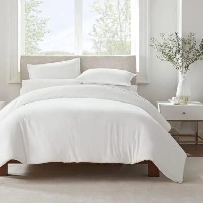 Serta Simply Clean Pleated Duvet Cover