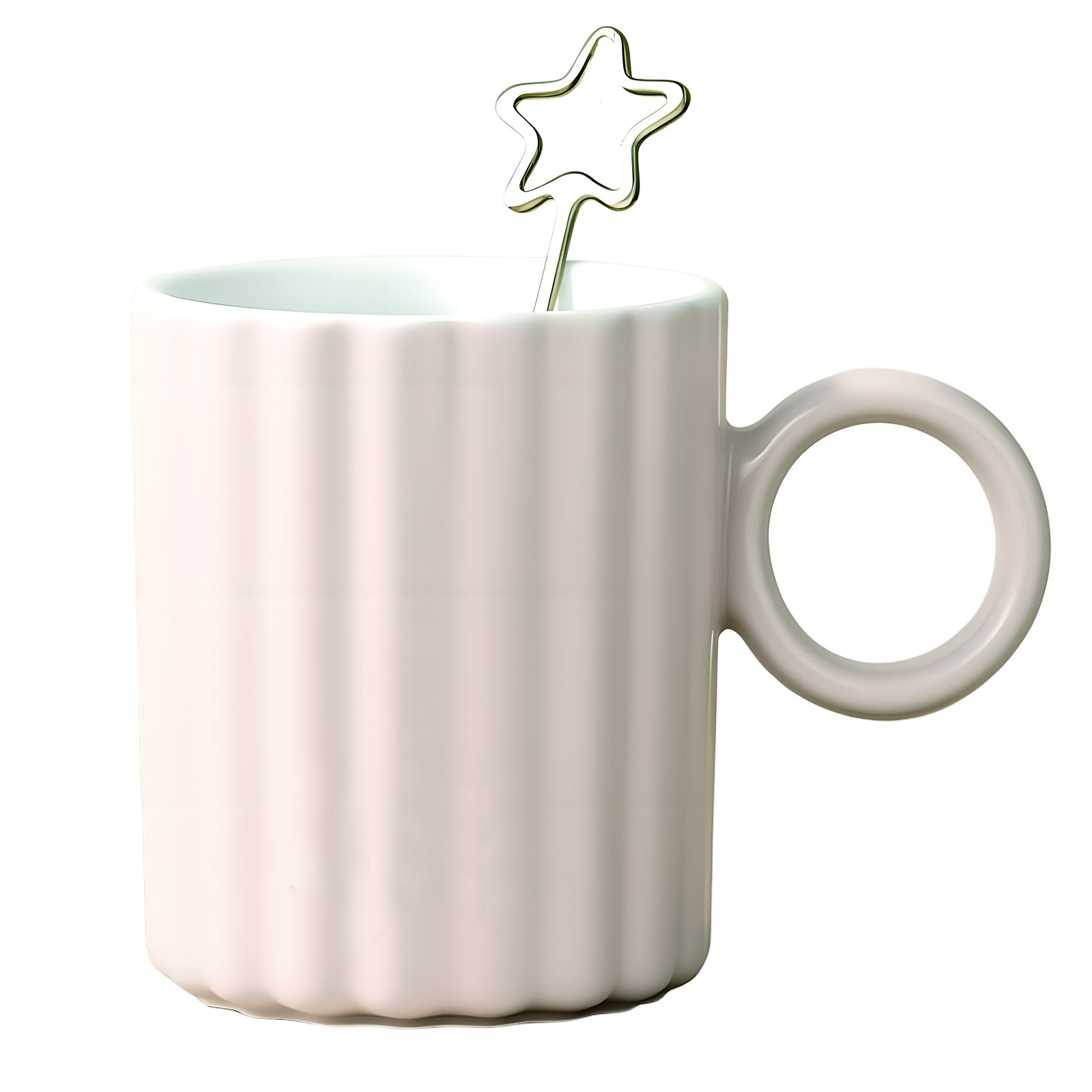 Petal Ceramic Mug-White - Image 2