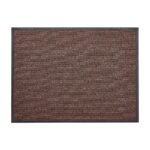 Front Door Mat, 47 X 35 In Commercial Floor Mat For Indoor And Outdoor, Modern Stylish Carpet With TPE Backing, Heavy Duty Washable Entry Industrial Rug For Hallway, Balcony, Garage, Brown