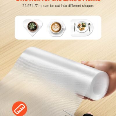 Classic Clear Drawer And Shelf Liner For Kitchen Cabinet Non-Adhesive 23 FT