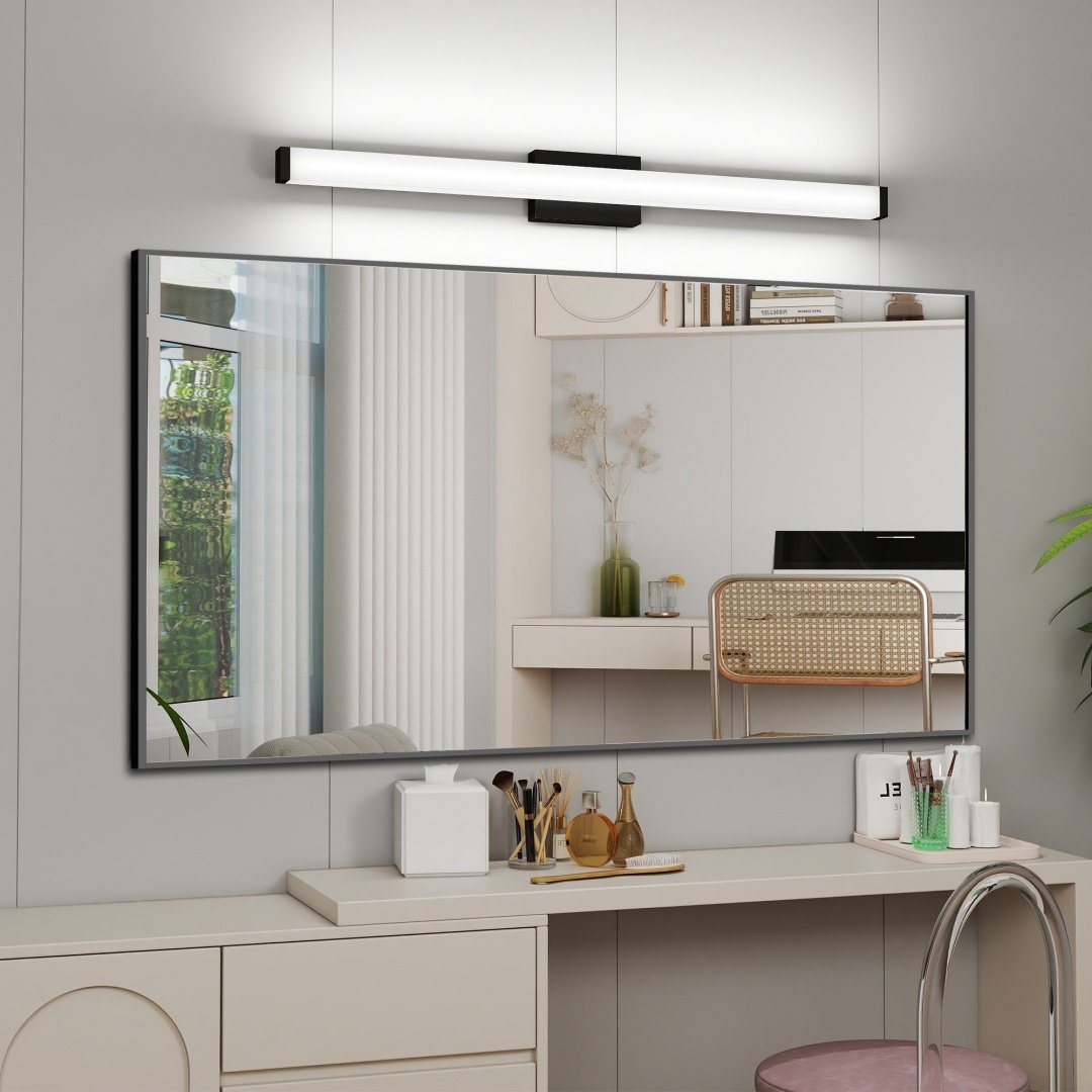 Black Modern Bathroom Light Fixtures Over Mirror 41 Inch LED Vanity Lights Bar For Bath - Image 4