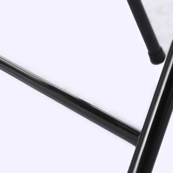 6pcs Elegant Foldable Iron & PVC Chairs For Convention & Exhibition Black - Image 5