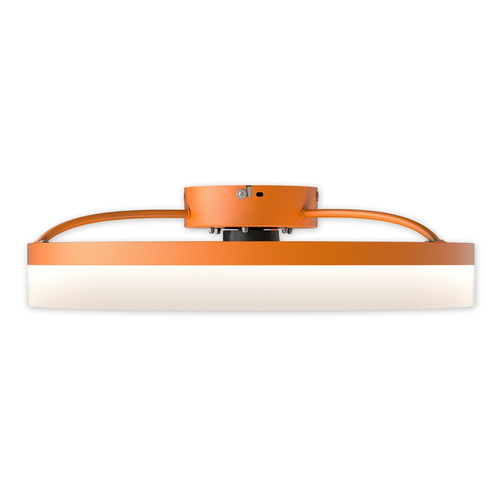 Ceiling Fans With Lights Dimmable LED Embedded Installation Of Thin Modern Ceiling Fans,Orange - Image 10