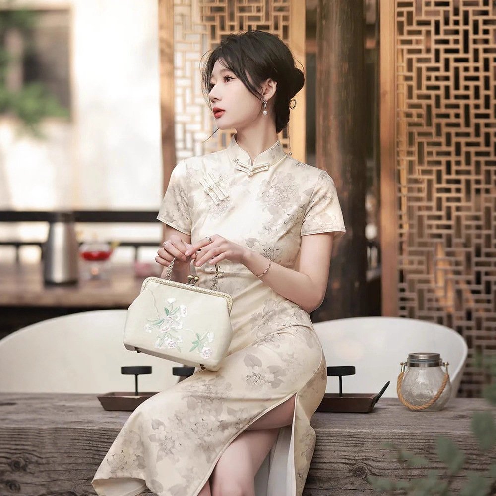 French-style Cheongsam Vintage Chinese-style Dress - Image 3